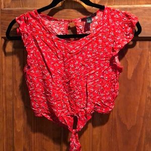 Floral crop top